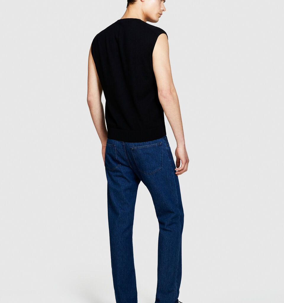 Liverpool slim fit jeans - men's slim fit jeans - Dark Blue | Sisley image number 3